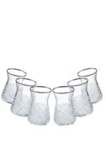Petit-Carreau Platin 6 Parça Cam Çay Takımı - Görsel 2