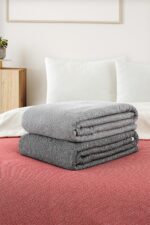 Likya Wellsoft Battaniye Çift Kişilik 195×220 cm Gri - Görsel 3