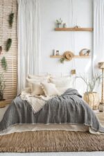 7 Katlı Müslin Fitilli Soft Çift Kişilik Yorgan – Gri