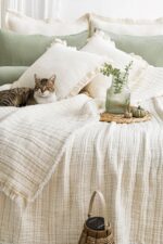 7 Katlı Müslin Fitilli Soft Tek Kişilik Yorgan – Natural - Görsel 4