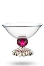 Diamond 14 cm Sunum Kase Silver Ayak