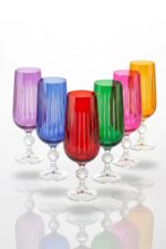 Palma L Bohemia Crystal 6 Parça 180 ml Sunum Bardağı – Asorti