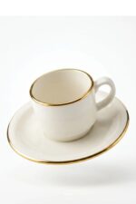 Venüs 12 Parça 6 Kişilik 90 ml Kahve Fincan Takımı - Gold - Görsel 4