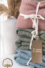 Müslin 4 Katlı Yastık Kılıfı – Antrasit - Görsel 3