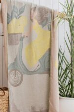 Kız Desen 4 Katlı Müslin Peştamal – 90×180 cm - Görsel 4