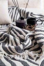 7 Katlı Müslin Tek Kişilik Yorgan – Zebra Desen - Görsel 4